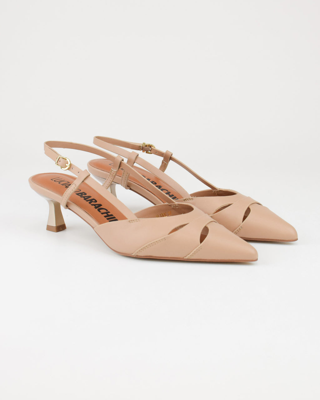Slingback in pelle