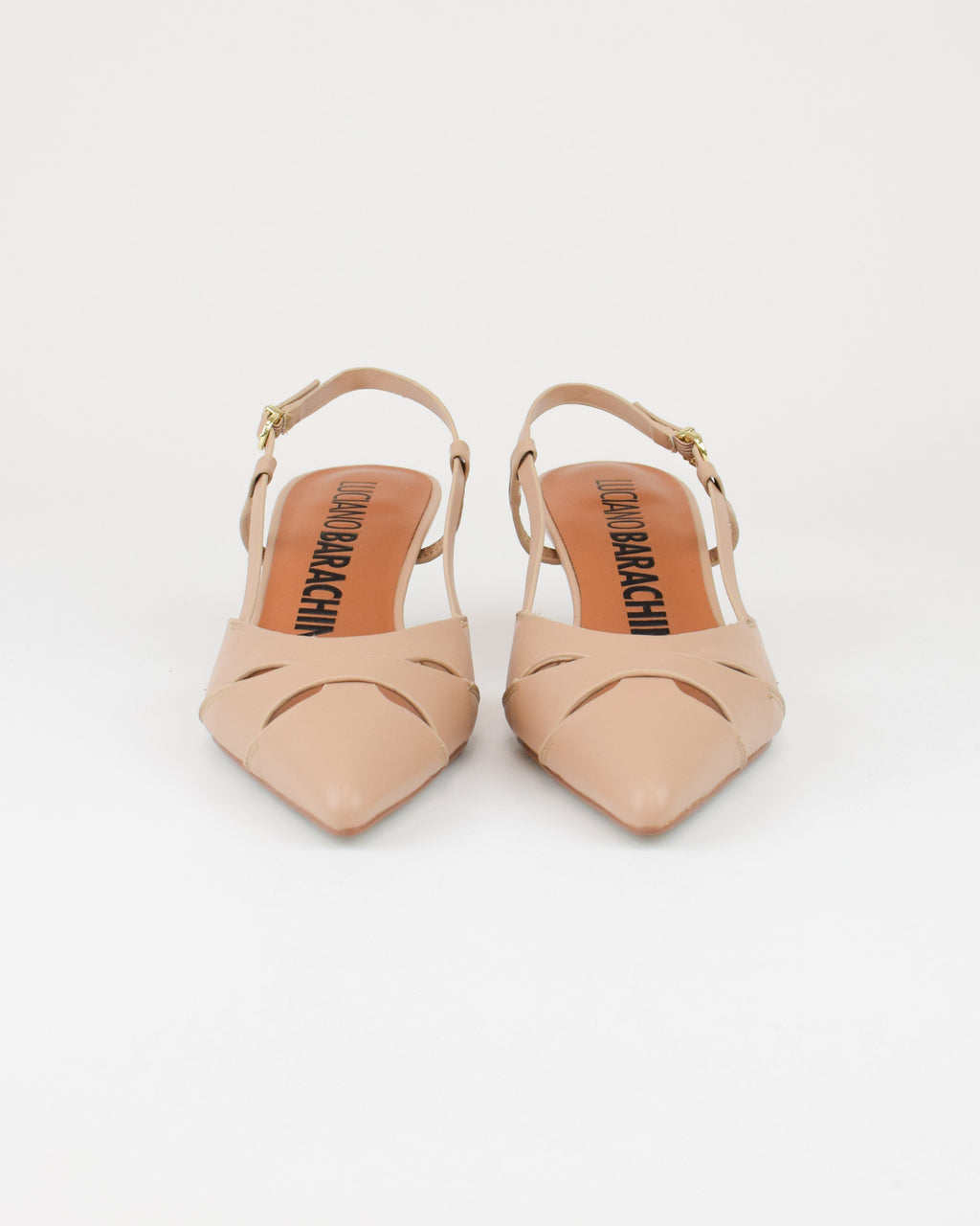 Slingback in pelle
