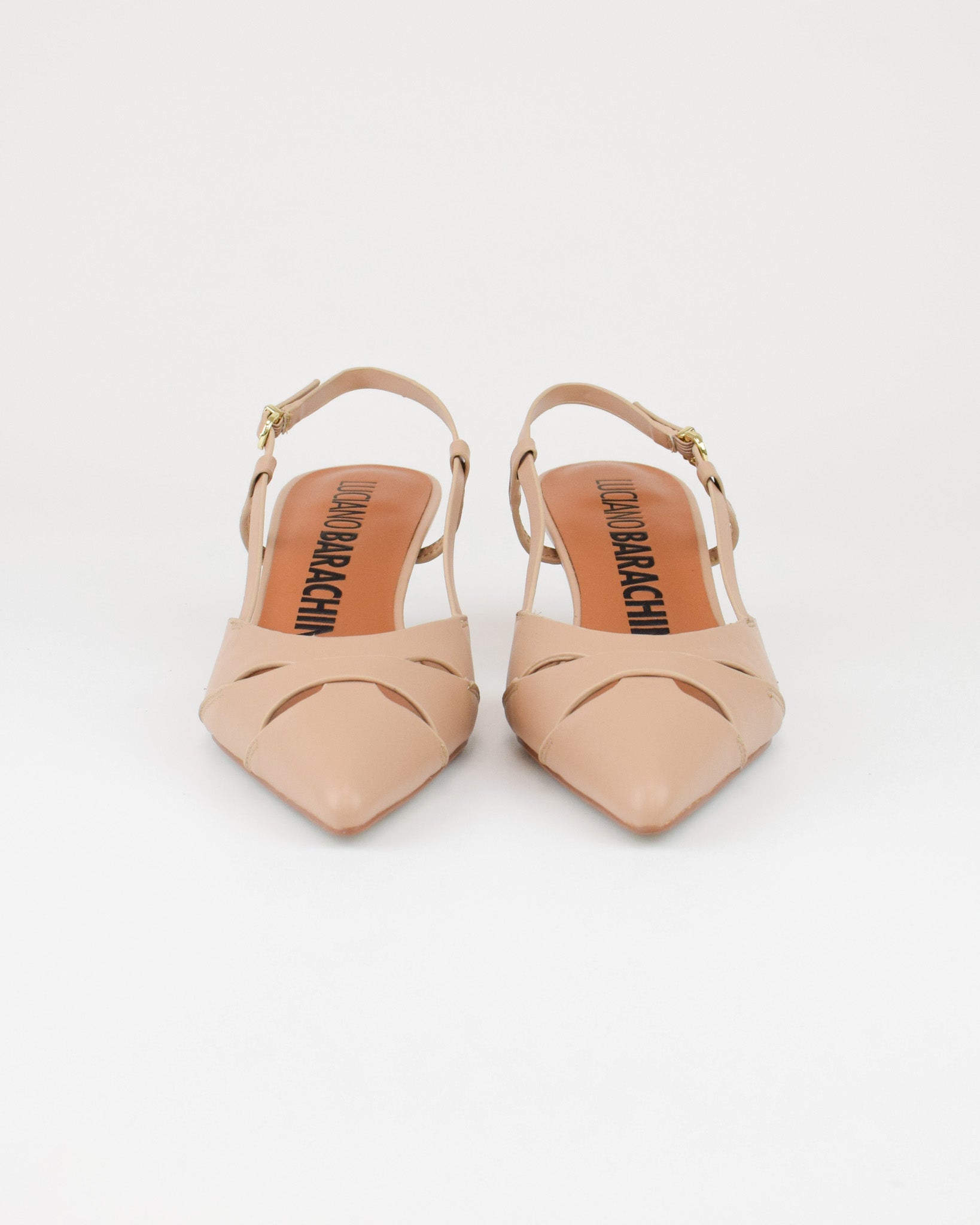 Slingback in pelle