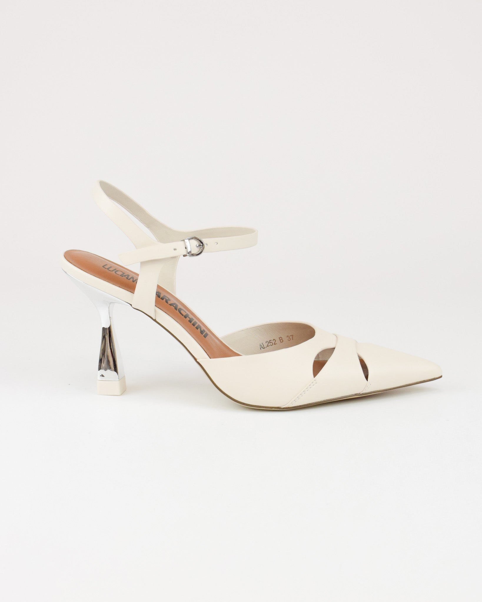 Slingback in pelle