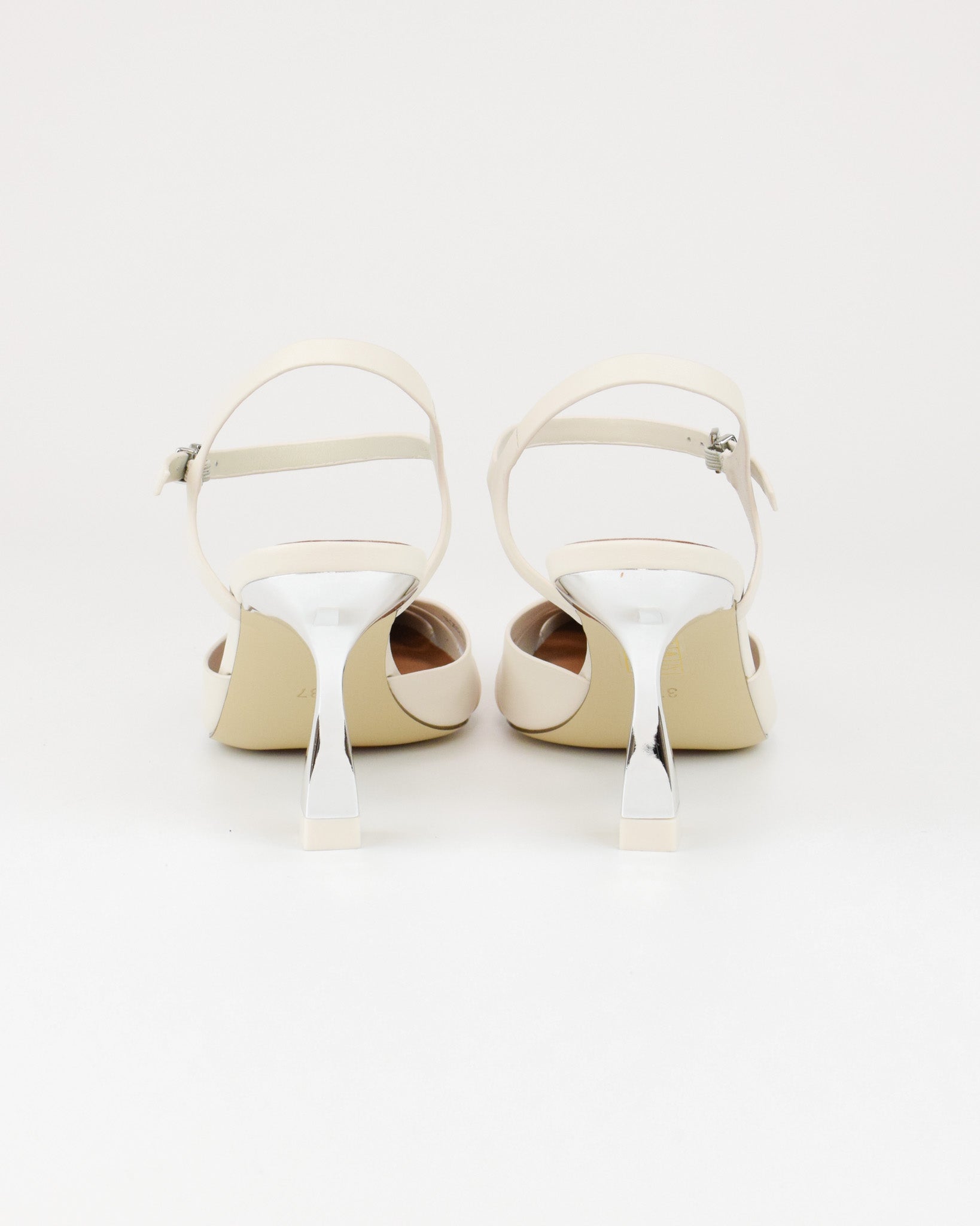 Slingback in pelle