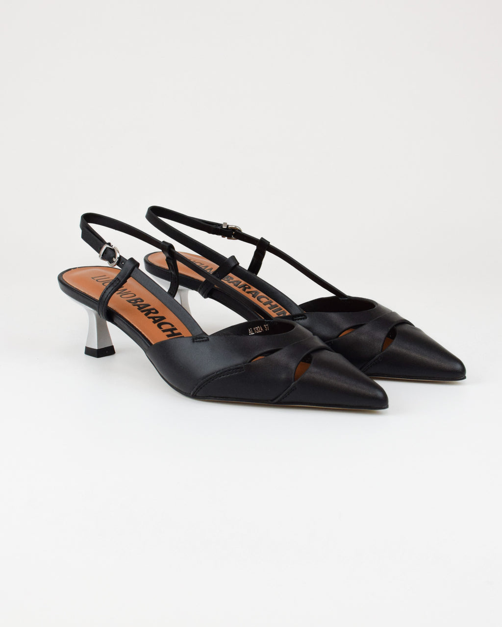 Slingback in pelle