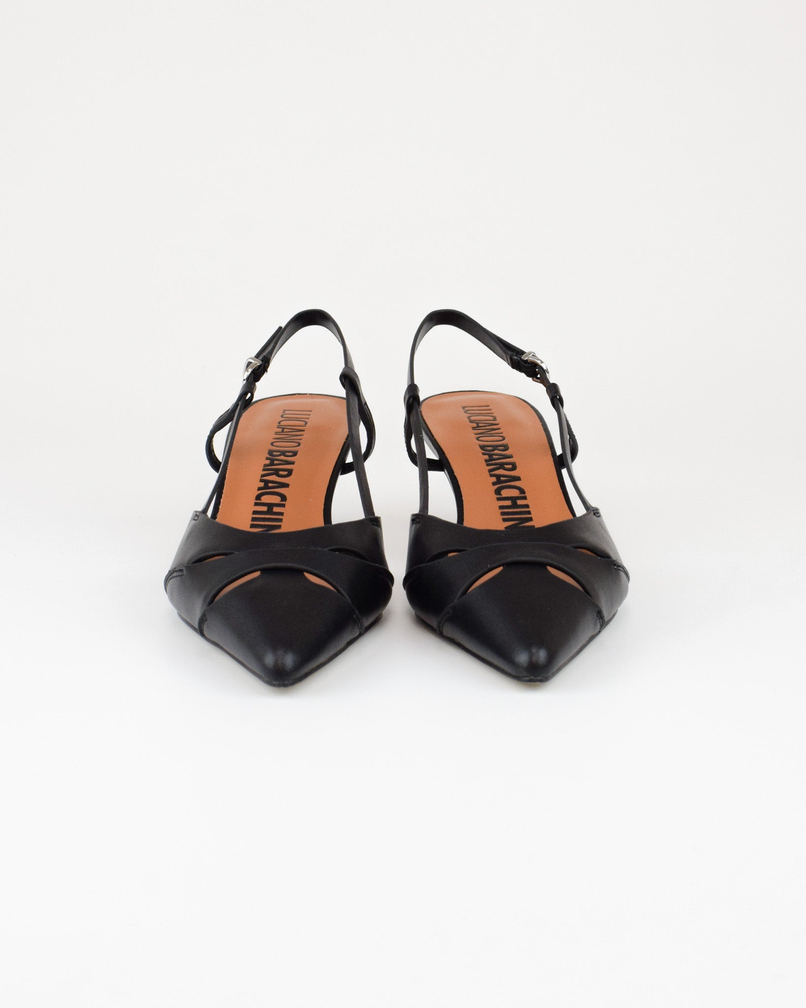 Slingback in pelle