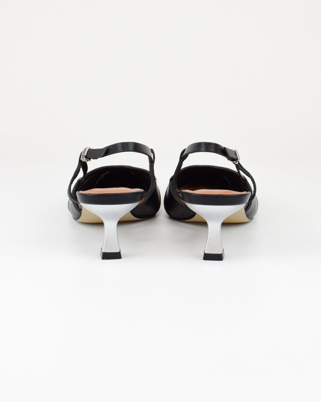 Slingback in pelle