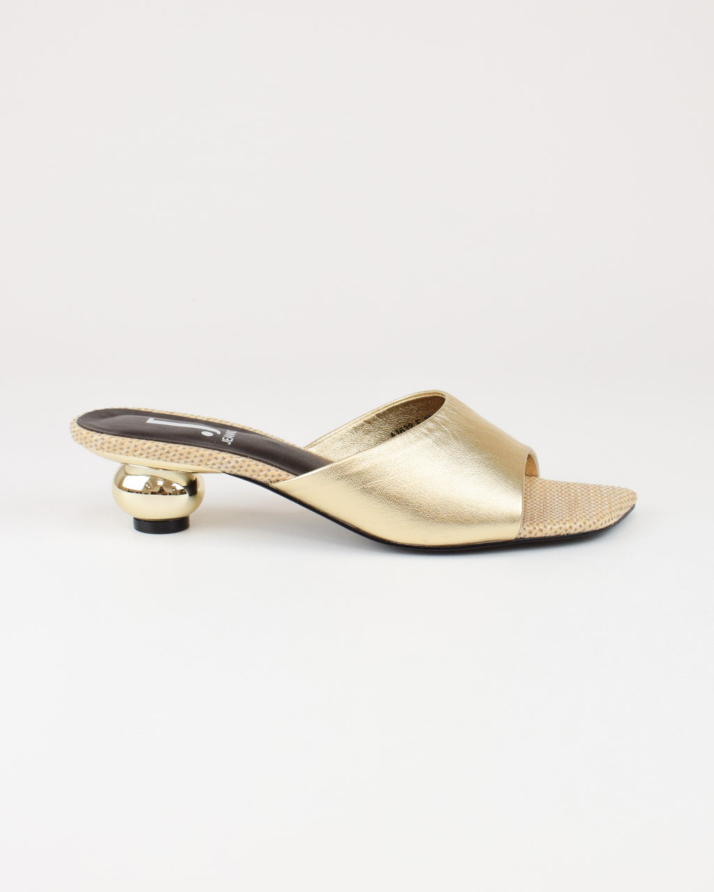 Sandalo Ball in pelle laminata