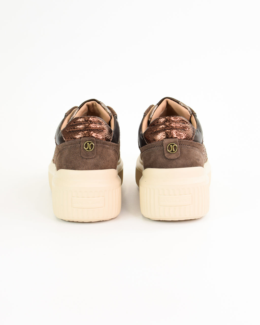 Sneaker in camoscio e strass