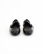 Ballerine con punta semiquadra in pelle