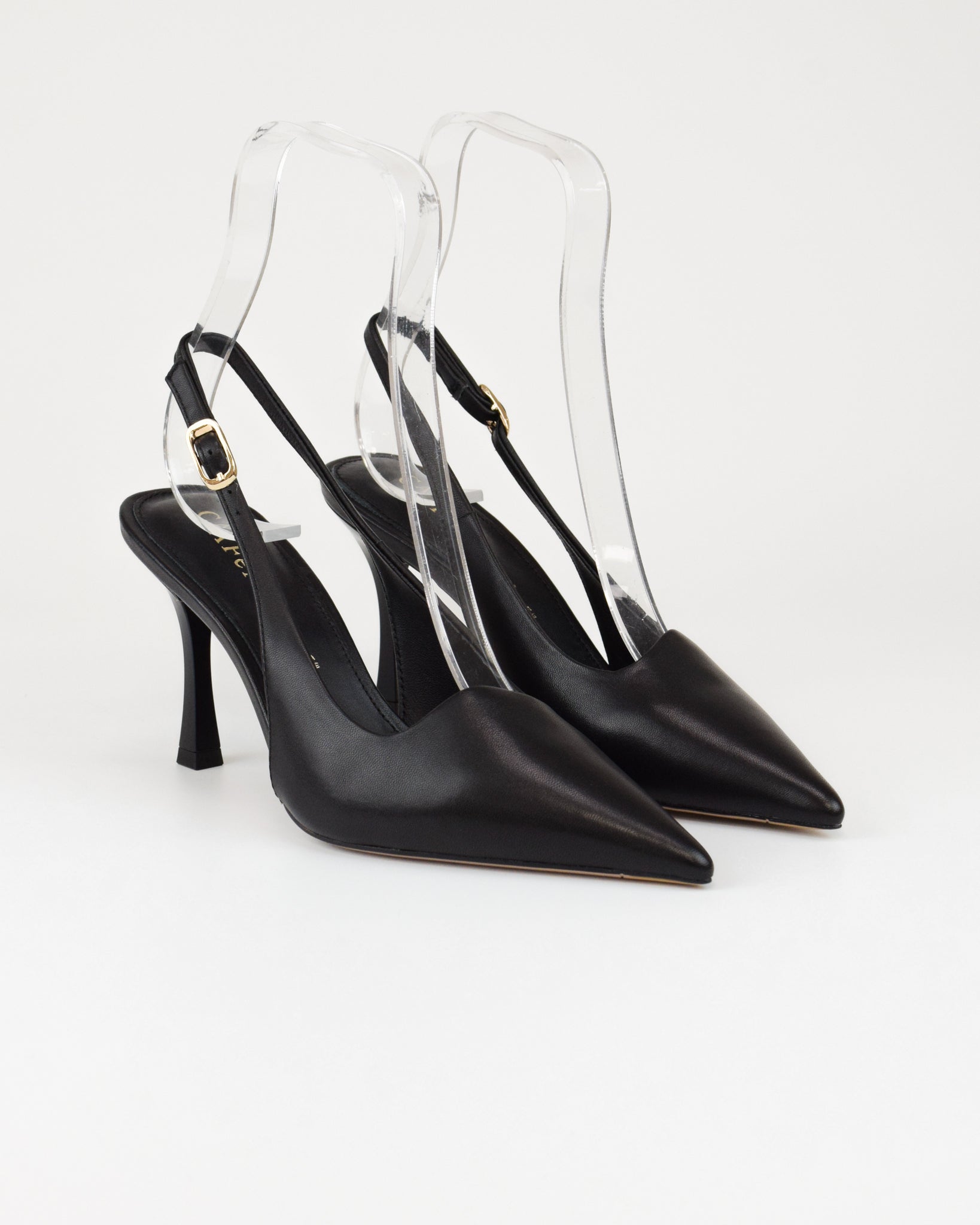 Slingback in pelle