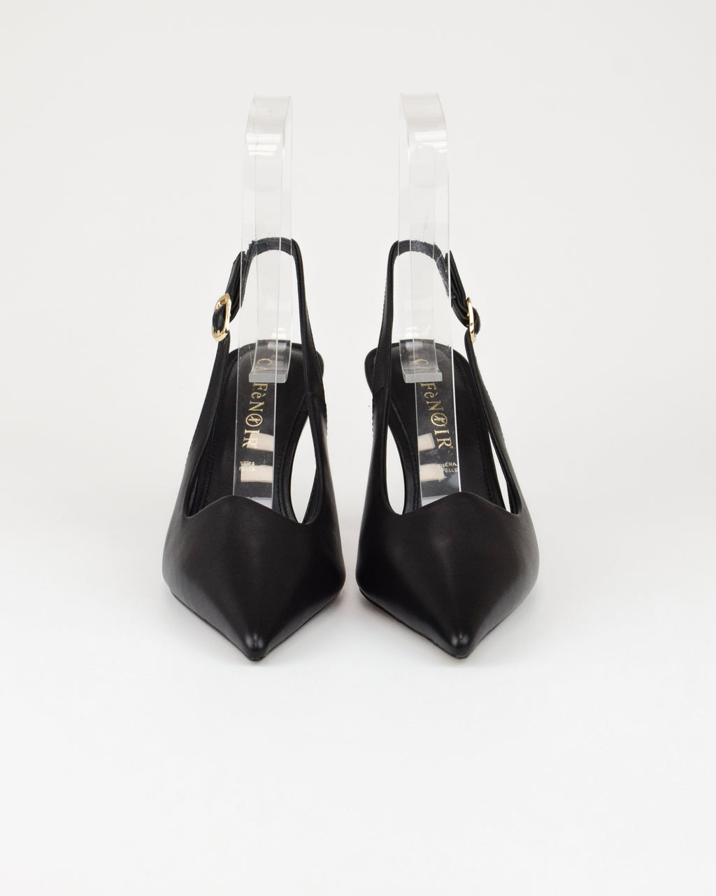 Slingback in pelle