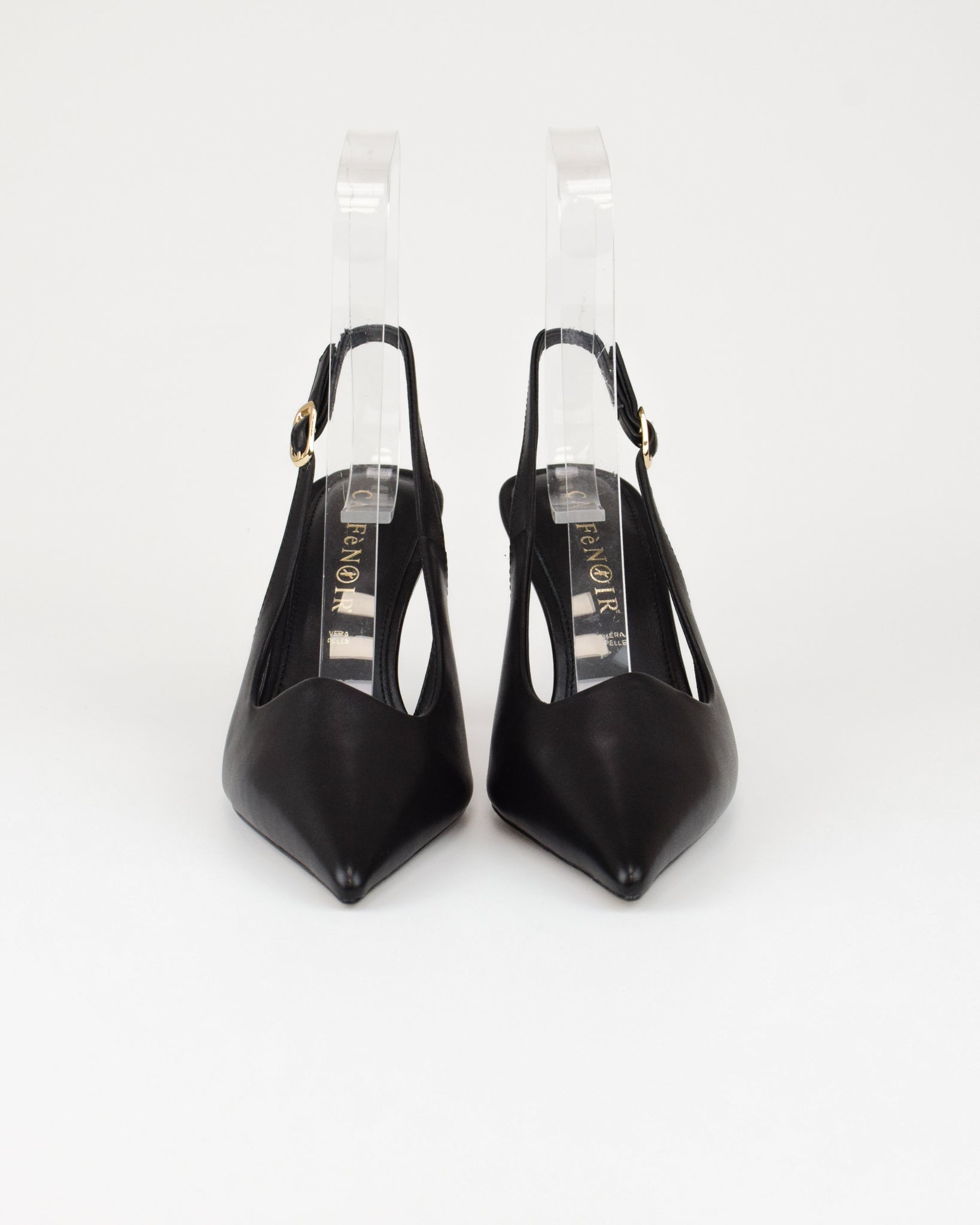 Slingback in pelle