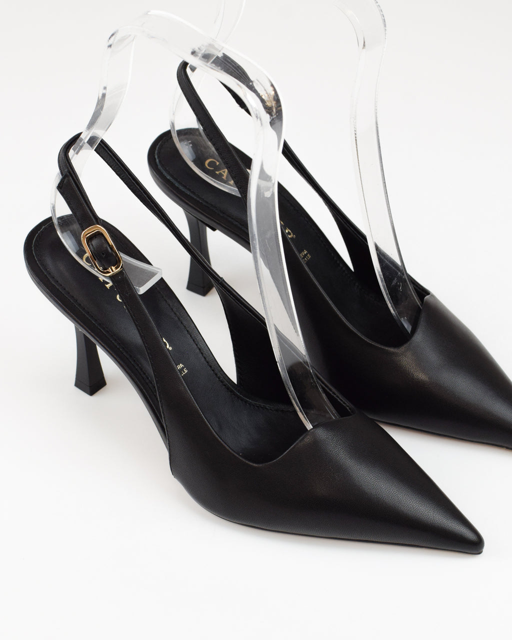 Slingback in pelle