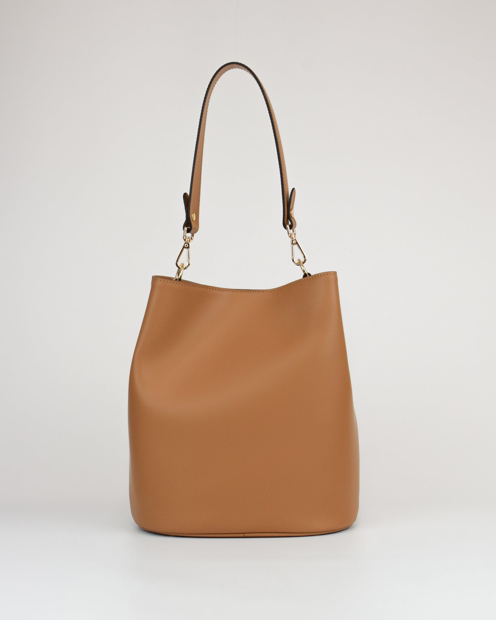 Borsa secchiello grande in pelle