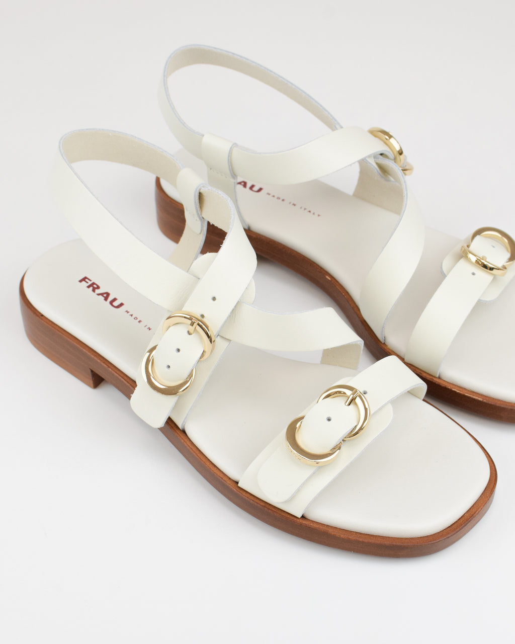Sandalo multi-strap in pelle