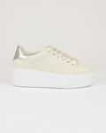 Sneaker platform in pelle