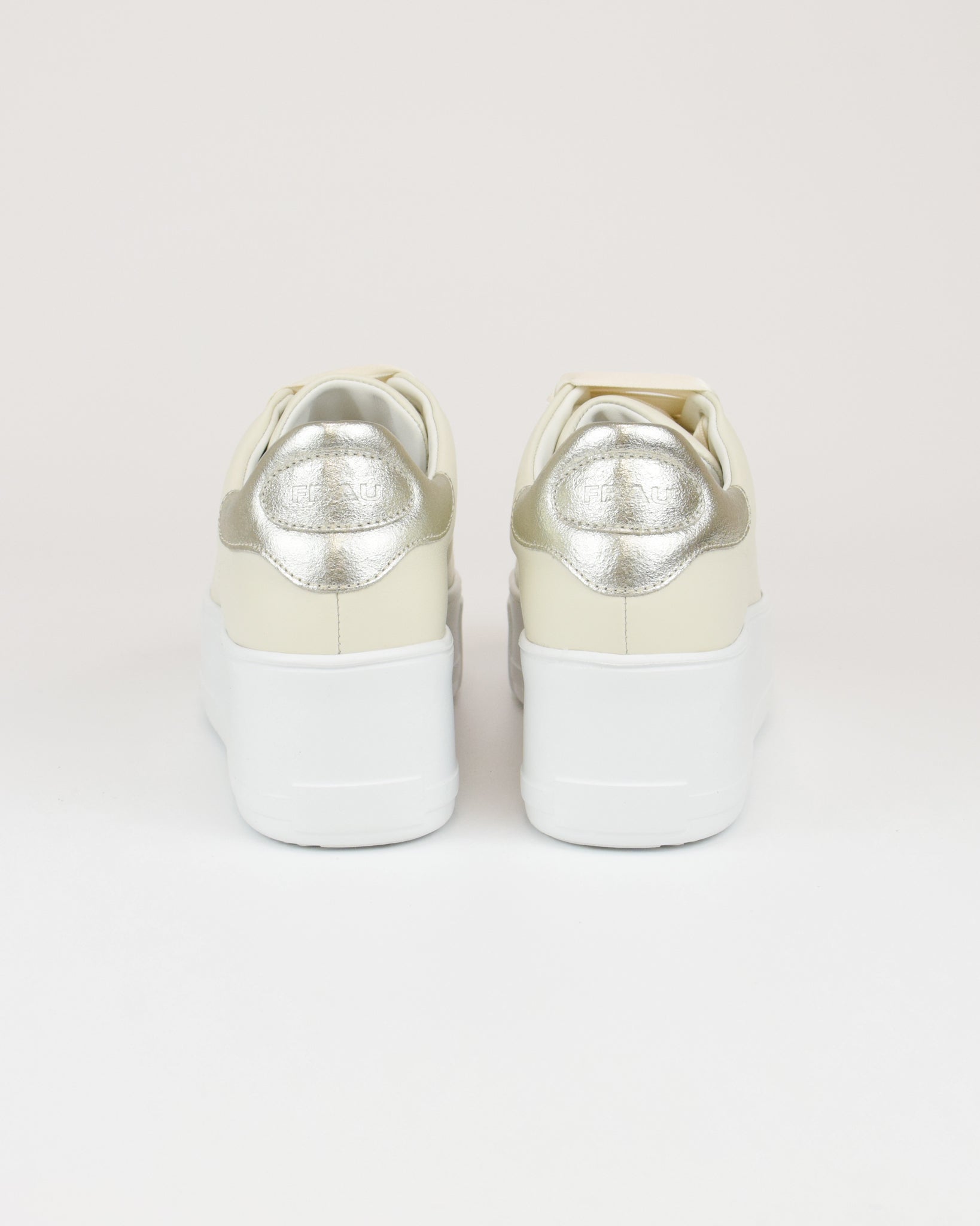 Sneaker platform in pelle