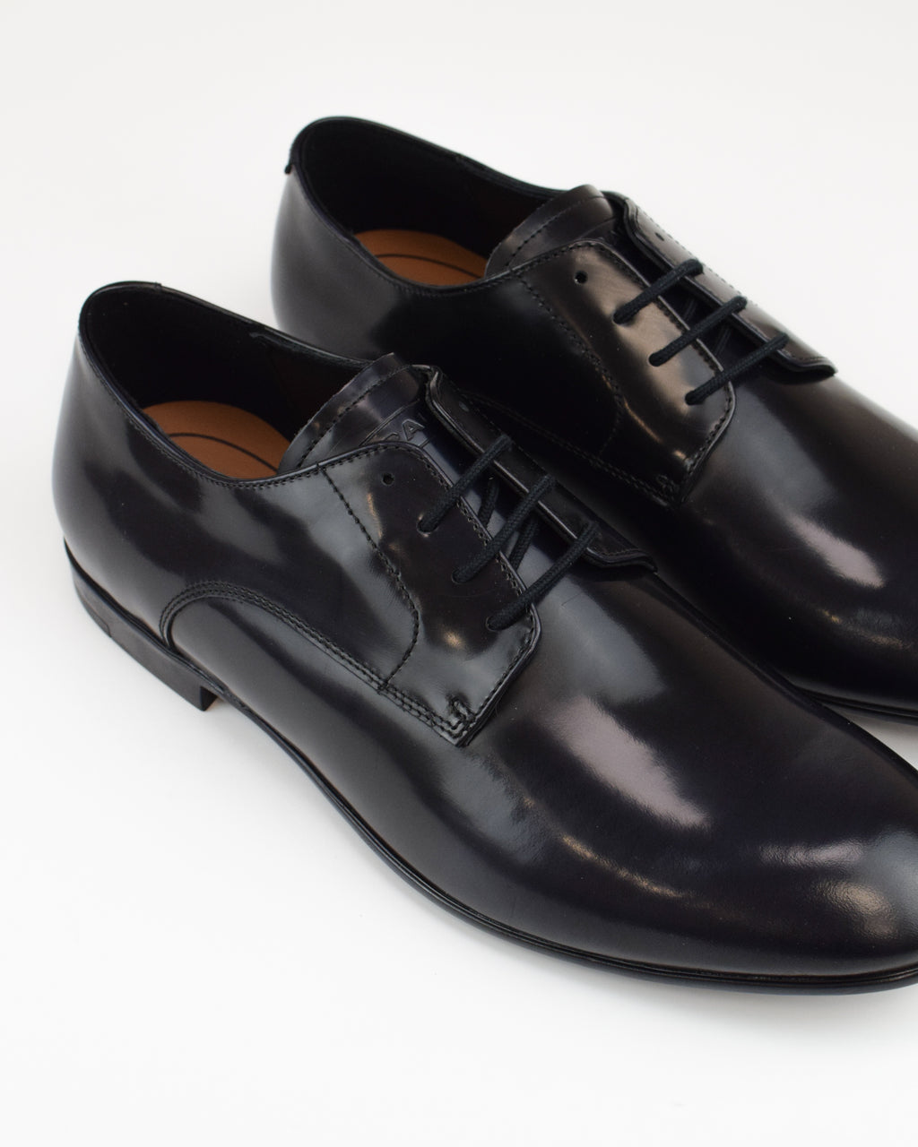Derbie eleganti in pelle lucida