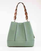 Borsa secchiello in pelle