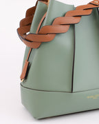 Borsa secchiello in pelle