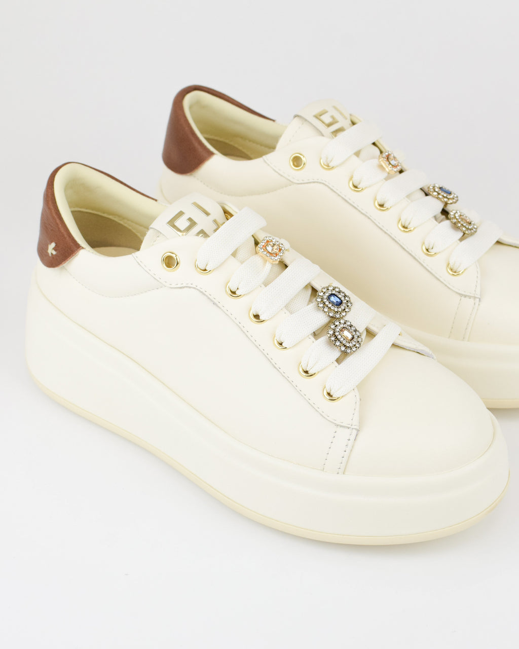 Sneaker combi pietre