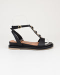 Sandalo in pelle con pietre