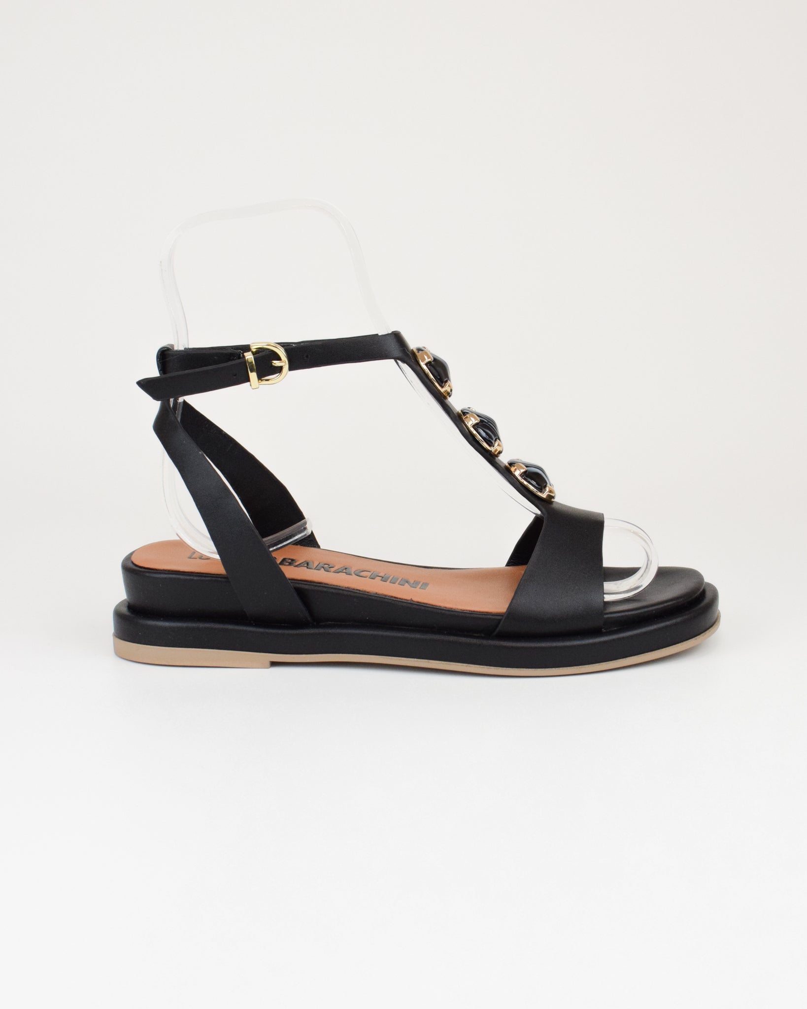 Sandalo in pelle con pietre