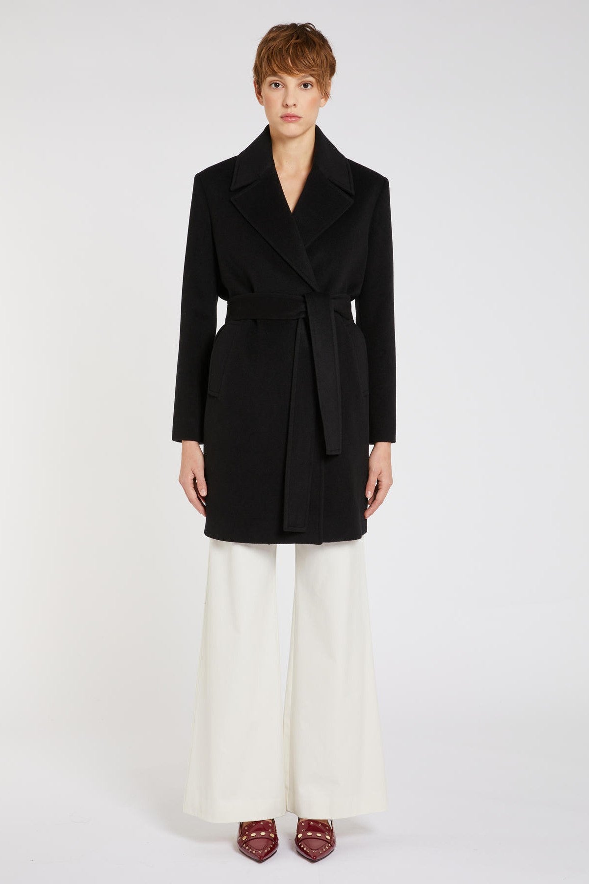 Cappotto in drap di lana e cashmere Ersilia