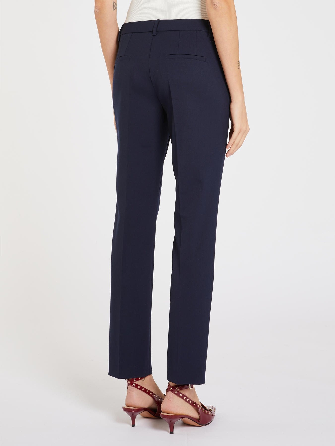 Pantalone chino in tessuto stretch Opaco