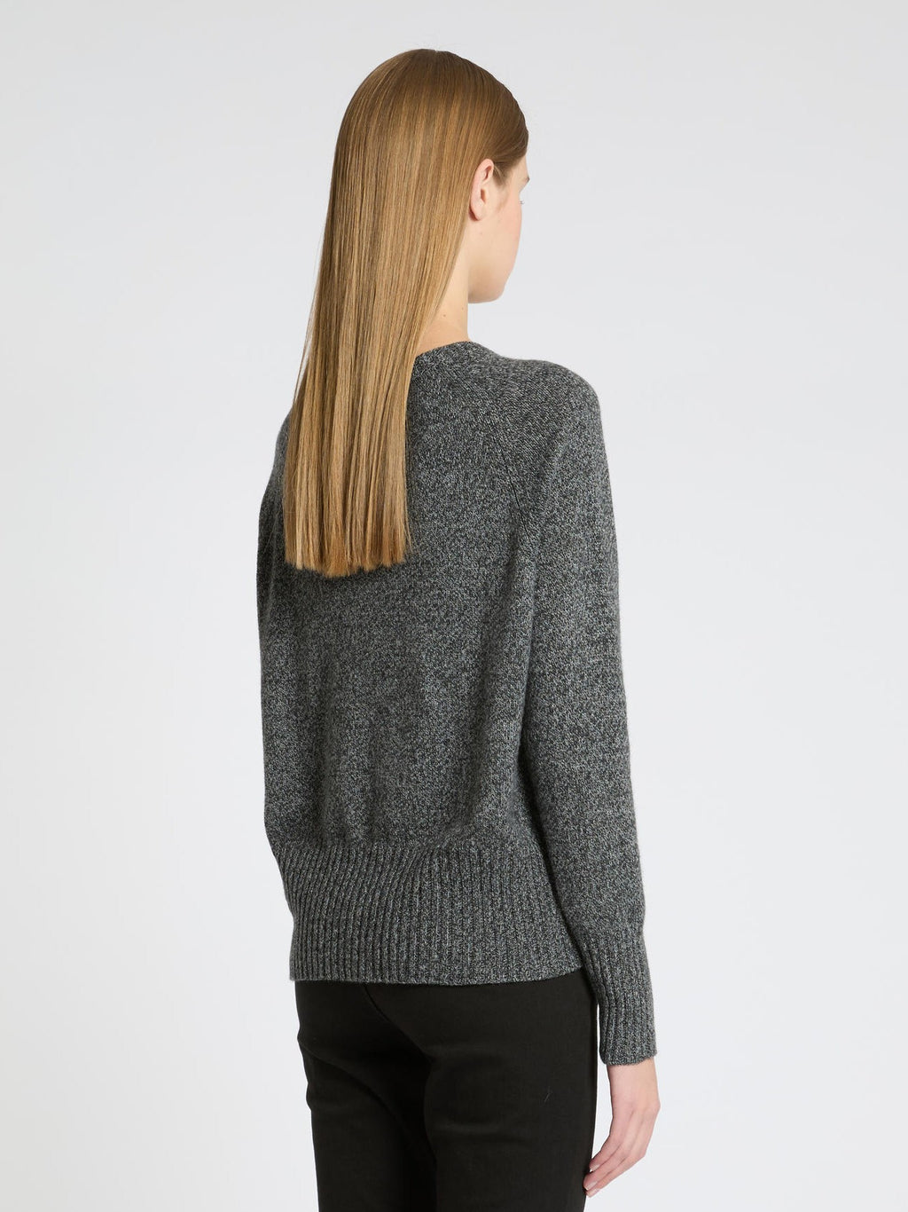 Maglia girocollo in misto cashmere Mlsoca1