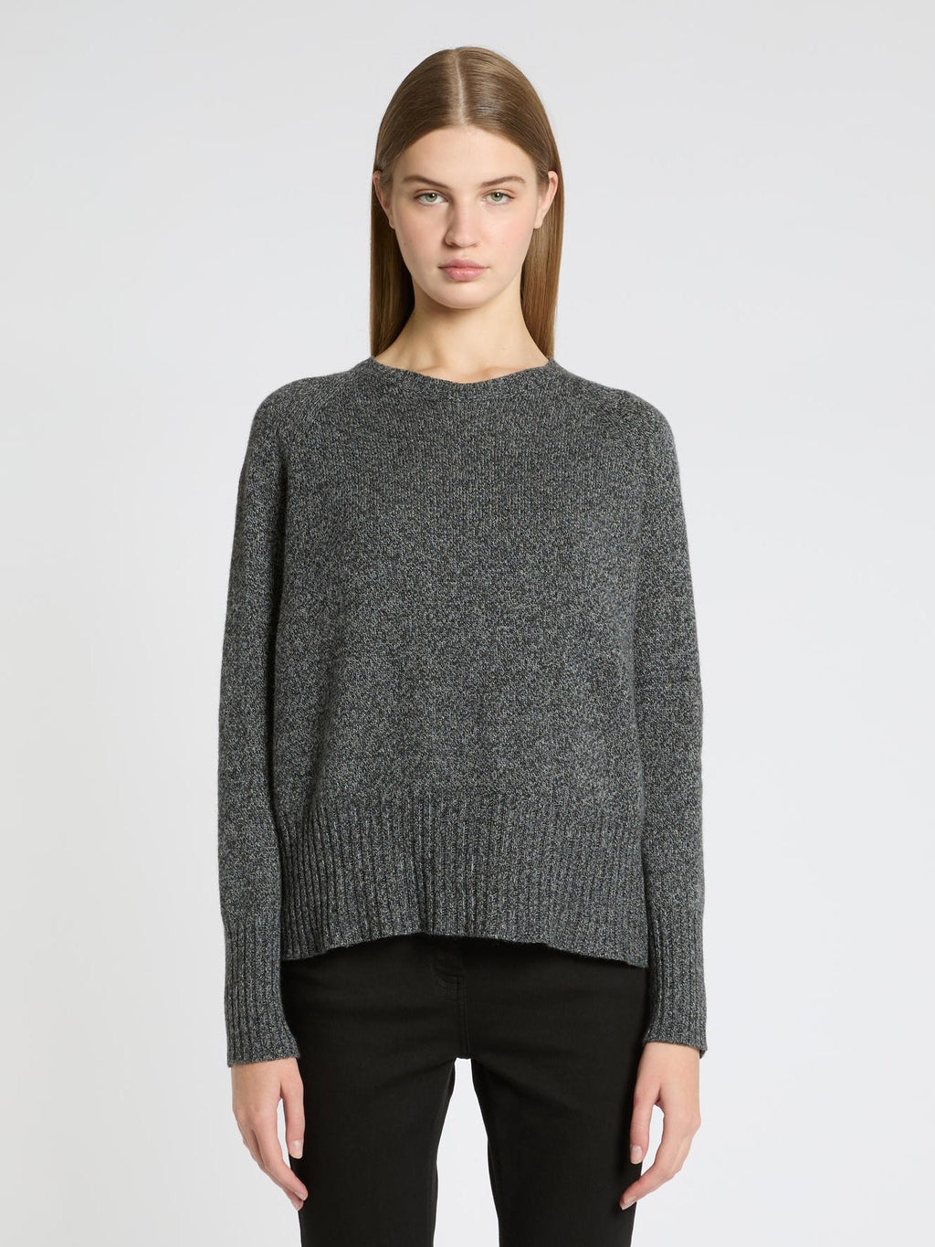 Maglia girocollo in misto cashmere Mlsoca1