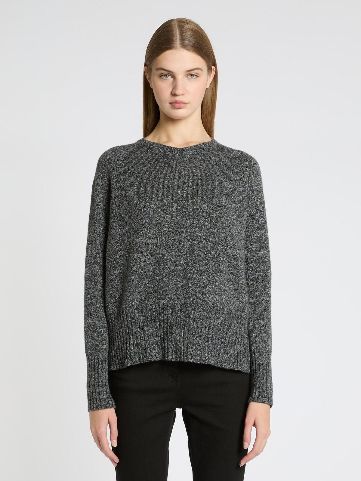 Maglia girocollo in misto cashmere Mlsoca1