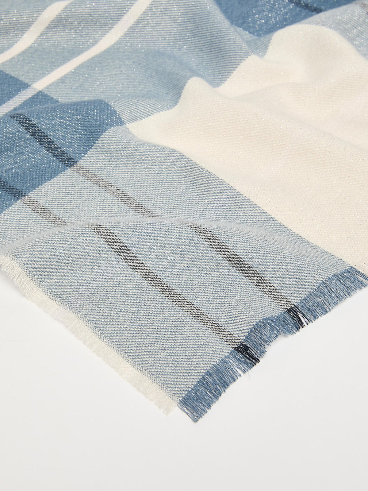 Stola tartan con lurex Mlaalca