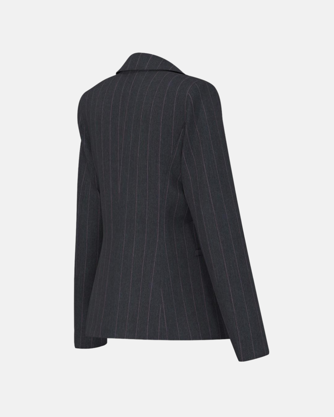 Blazer in gabardina stretch con gessatura Emmpentola1