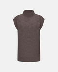 Gilet a collo alto in misto lana merinos Emmfronda