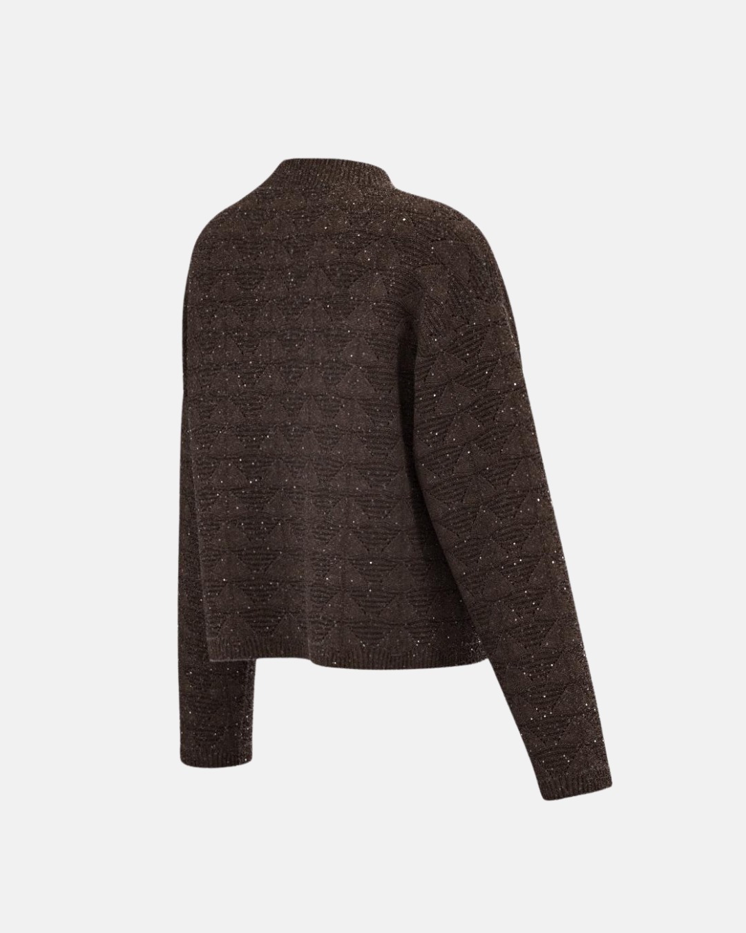 Maglia boxy con lurex e paillettes Emmvernice