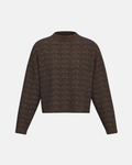 Maglia boxy con lurex e paillettes Emmvernice