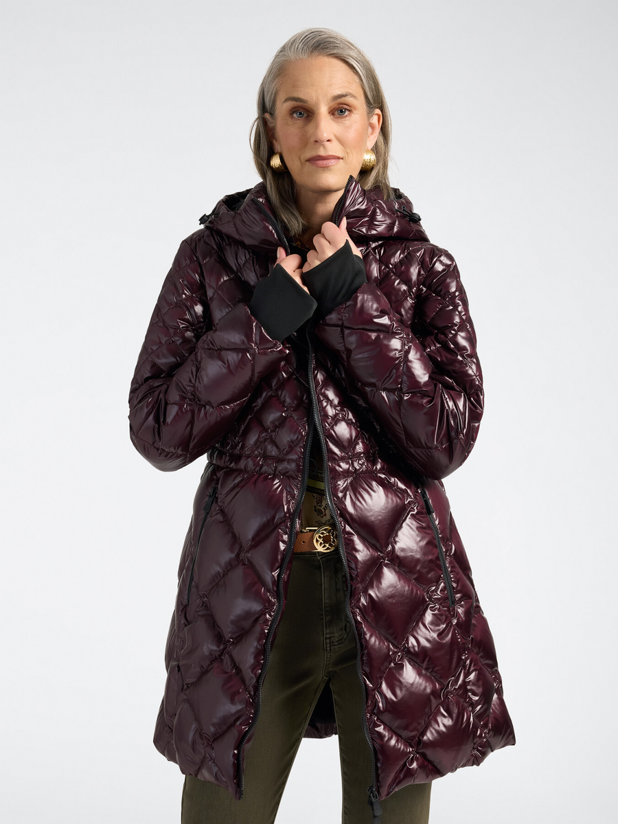 Parka in piuma trapuntato