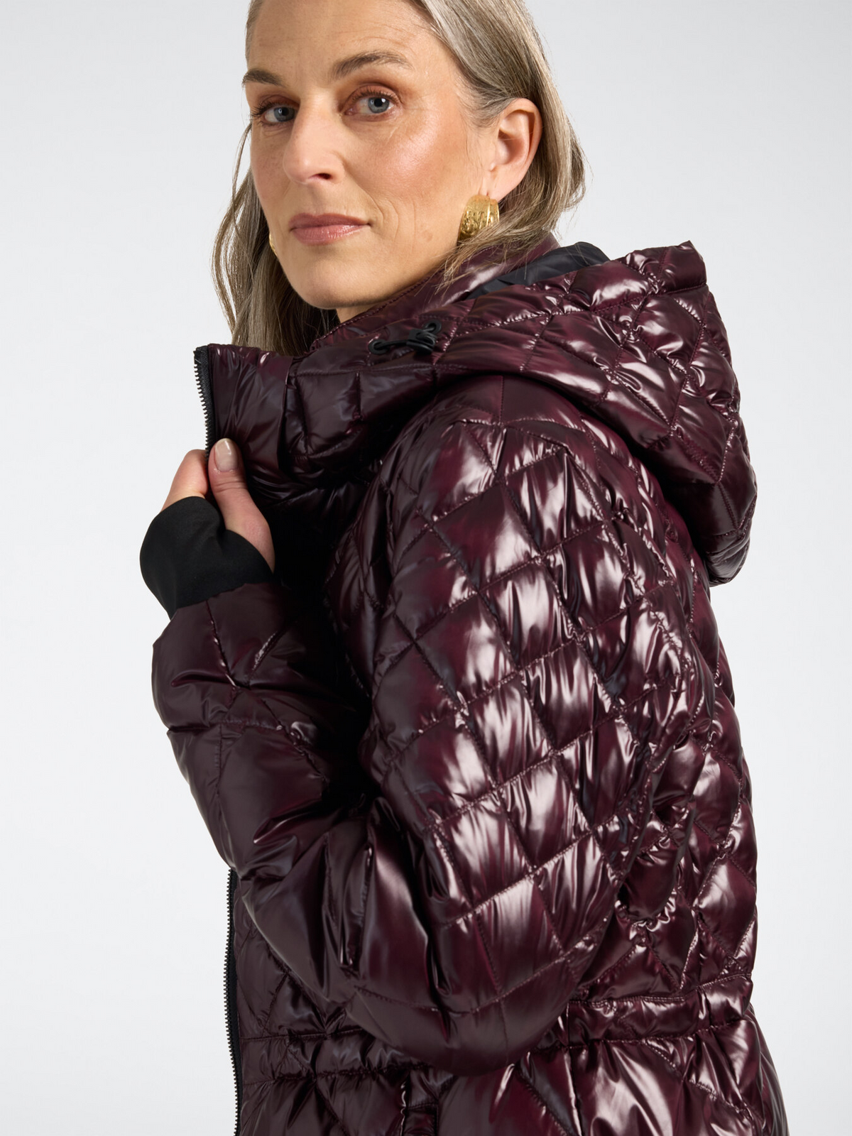 Parka in piuma trapuntato