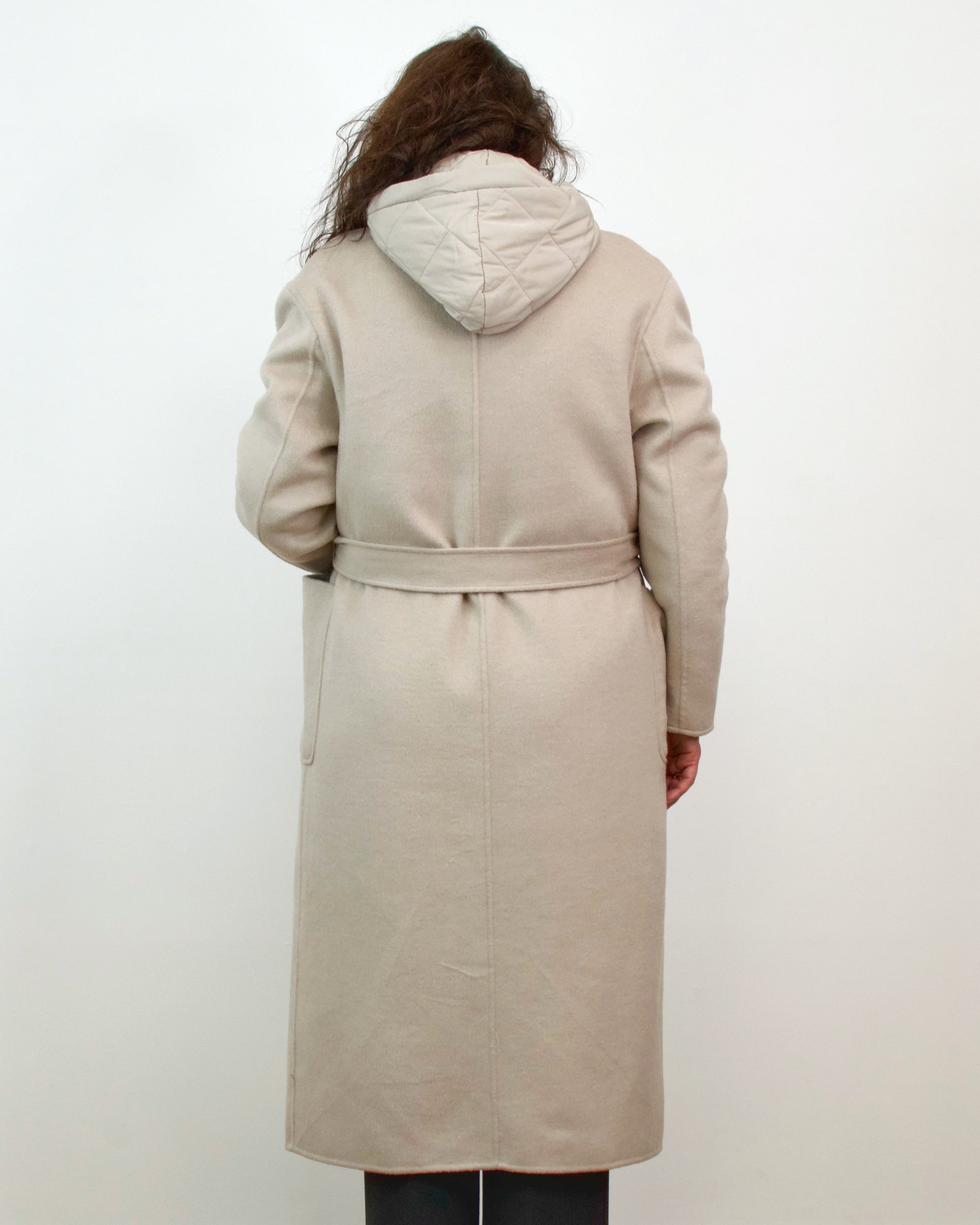 Cappotto con interno trapuntato removibile