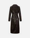 Trench lungo in similpelle