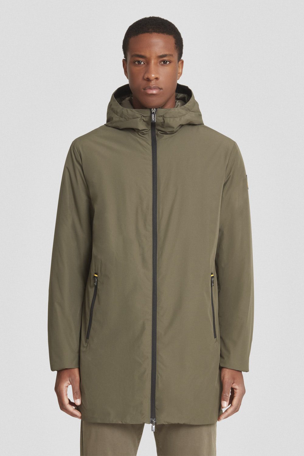 Giacca Gunbu lunga imbottita con cappuccio