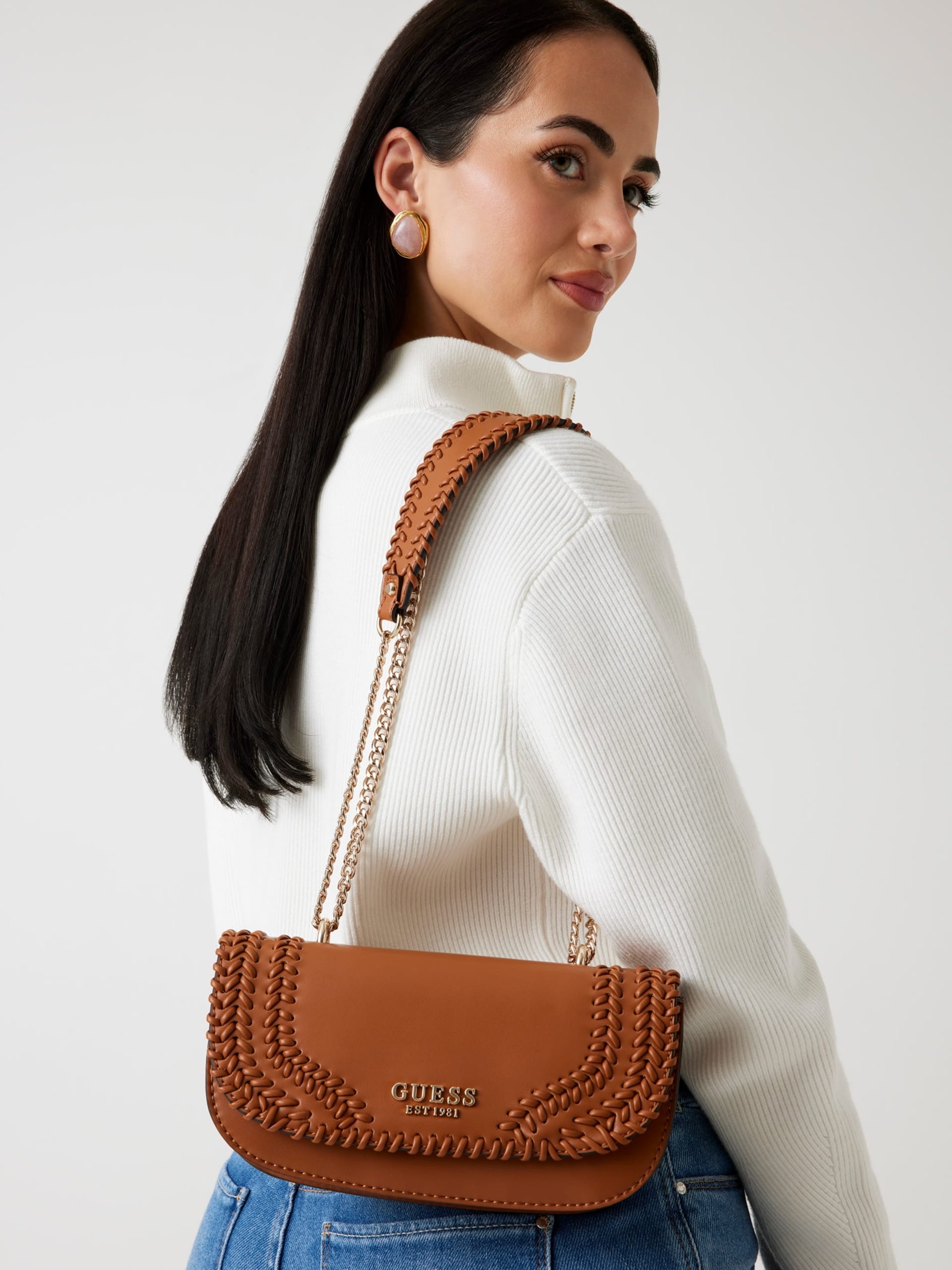 Mini borsa a tracolla Tatum inserti