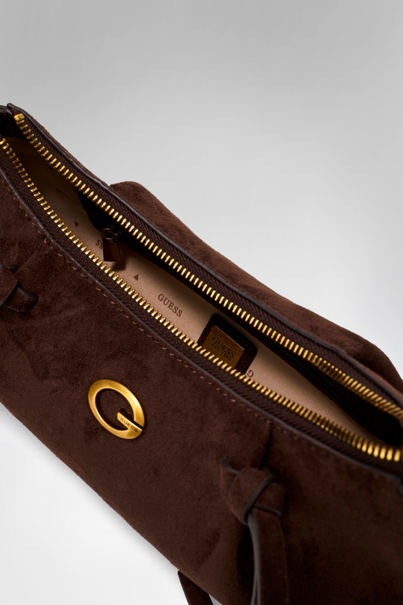 Borsa a spalla in camoscio Allegra