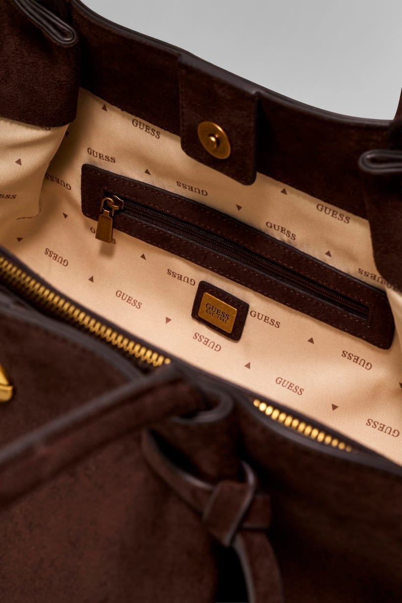 Borsa a spalla in camoscio Allegra