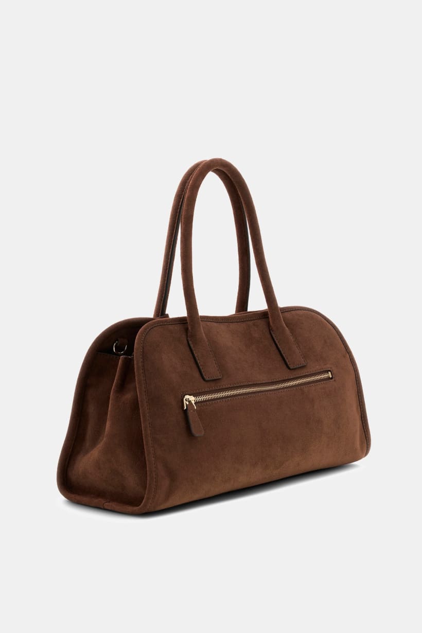 Borsa a spalla in camoscio Samantha