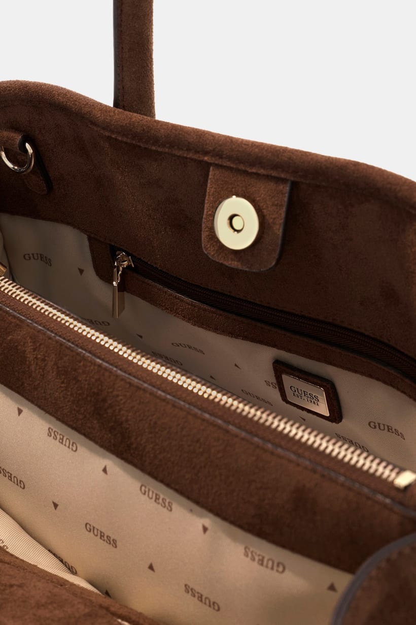 Borsa a spalla in camoscio Samantha