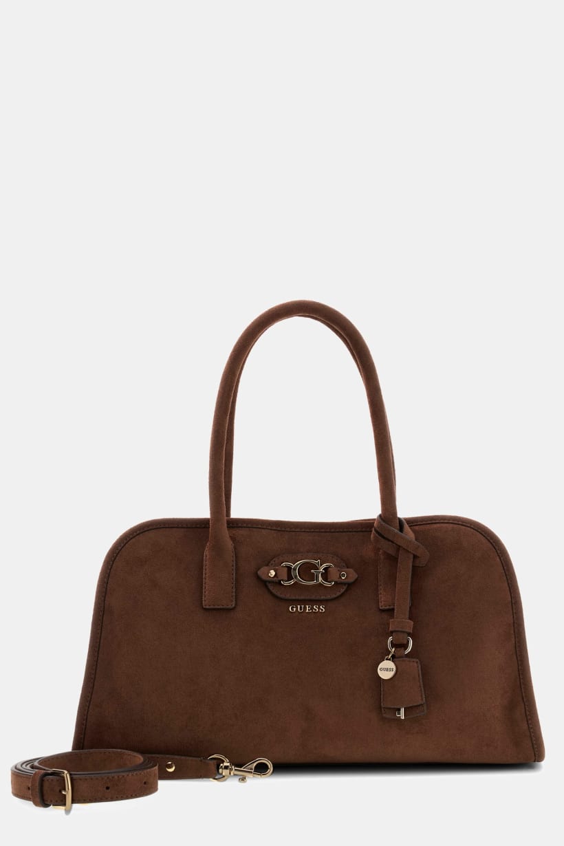 Borsa a spalla in camoscio Samantha