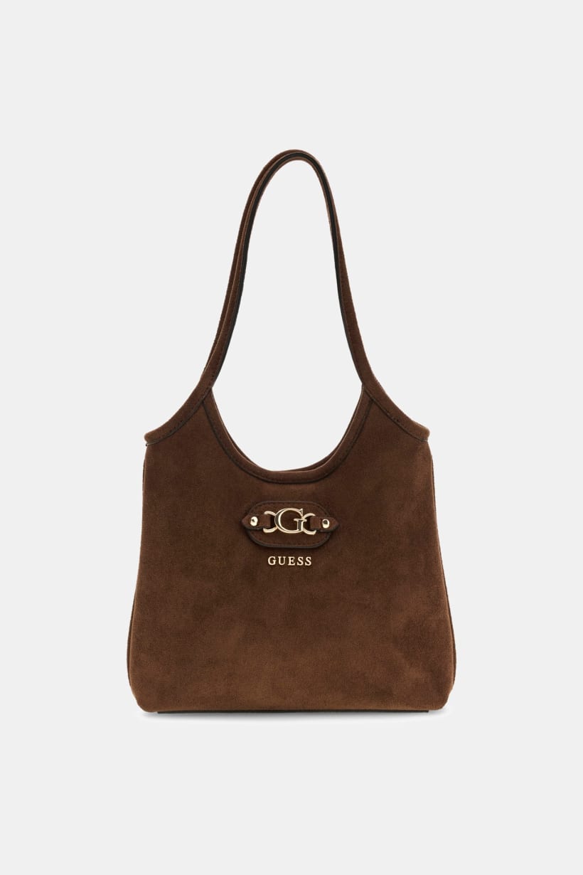 Borsa a mano in camoscio Samantha