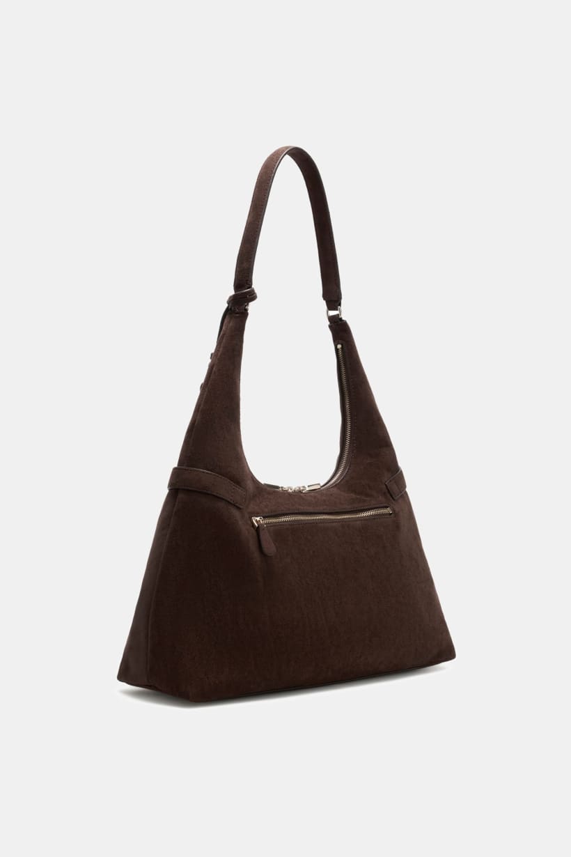 Borsa a spalla in camoscio Ella