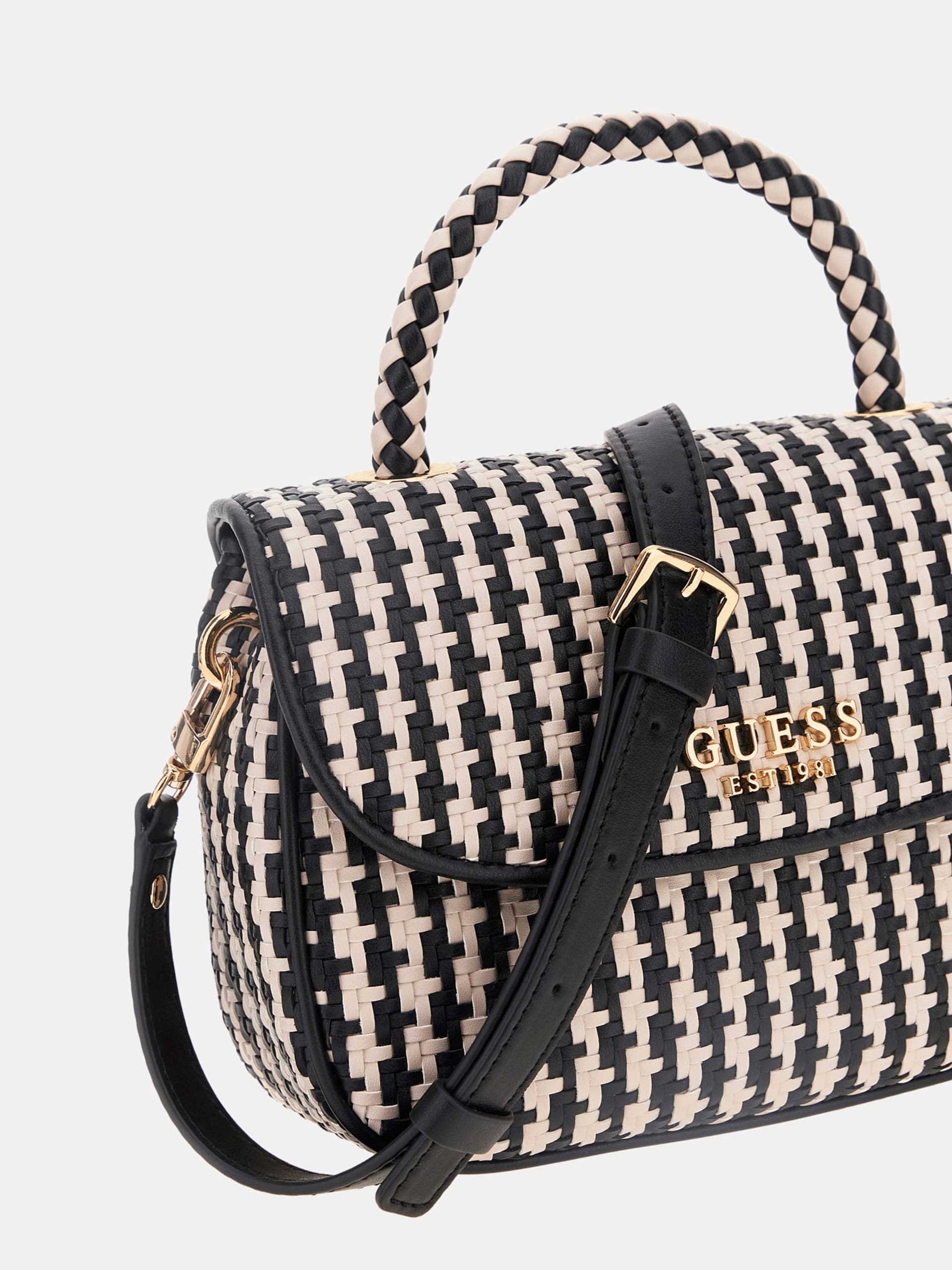 Mini borsa a mano Mirema intrecciata