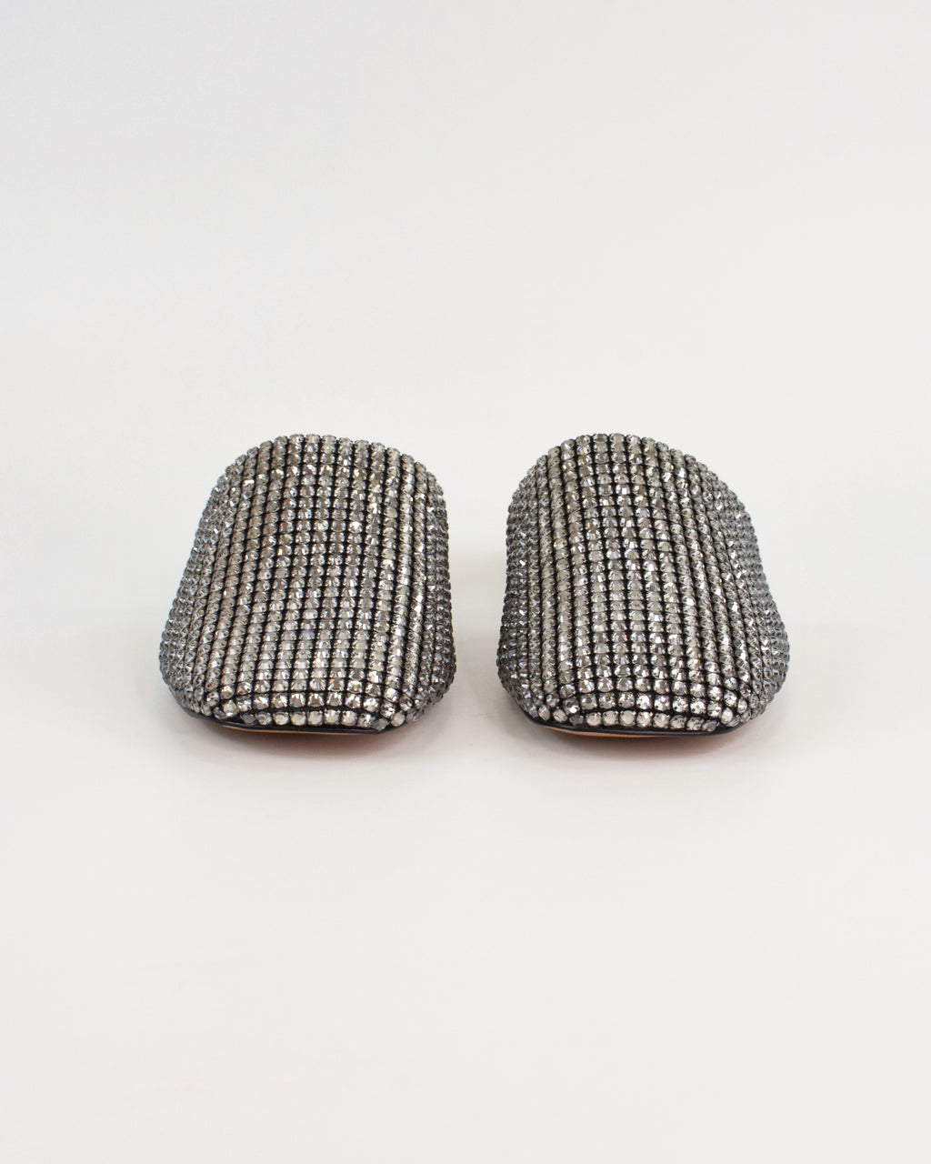 Mules gioiello con punta chiusa e strass